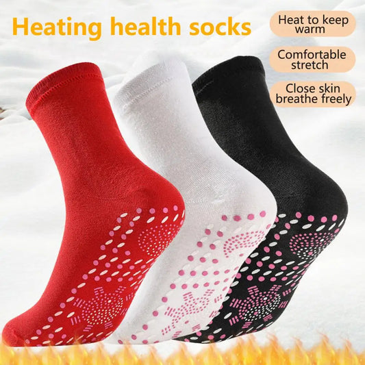 Tourmaline Ionic Body Shaping Stretch Socks Blood Circulation Sweat Absorption Relieve Leg Fatigue Socks Massage Slimming Socks