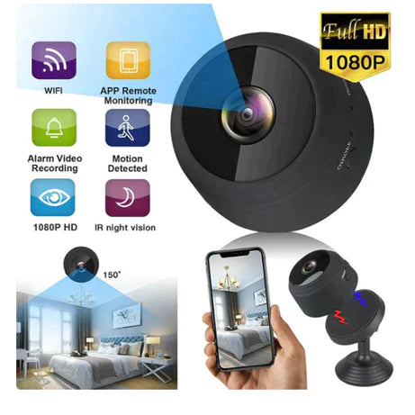 MINI PORTABLE WIRELESS A9 SECURITY CAMERA 1080P HD