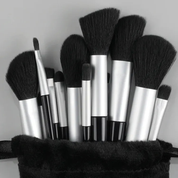 WANTER 13 PCS MAKEUP BRUSH SET SOFT HAIR LOOSE POWDER EYESHADOW CONCEALER CONTOUR EYELINER