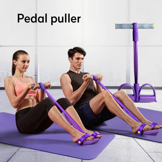 "HEAVY DUTY PEDDLE PULLER TUMMY TRIMMER EXERCISE FITNESS BAND"